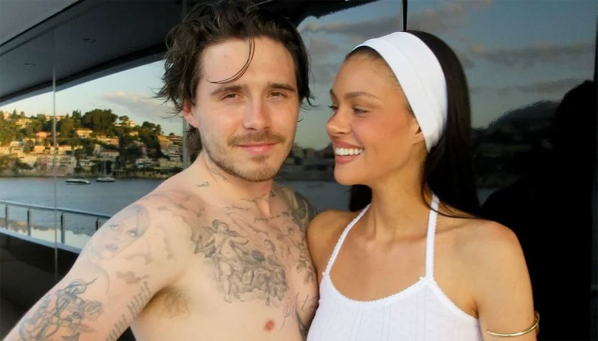 Brooklyn Beckham and Nicola Peltz soak up the sun.