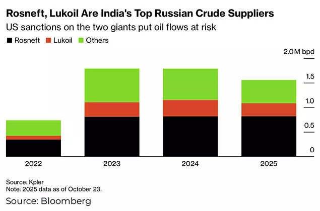 Rosneft, Lukoil are India's top Russian crude suppliers
